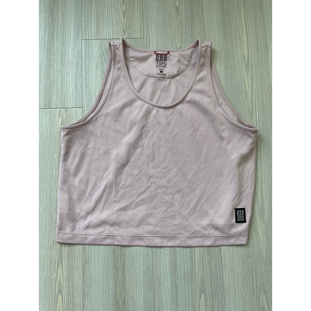 Topo Designs Women's Pink Tank Top Size Medium Exercise Workout